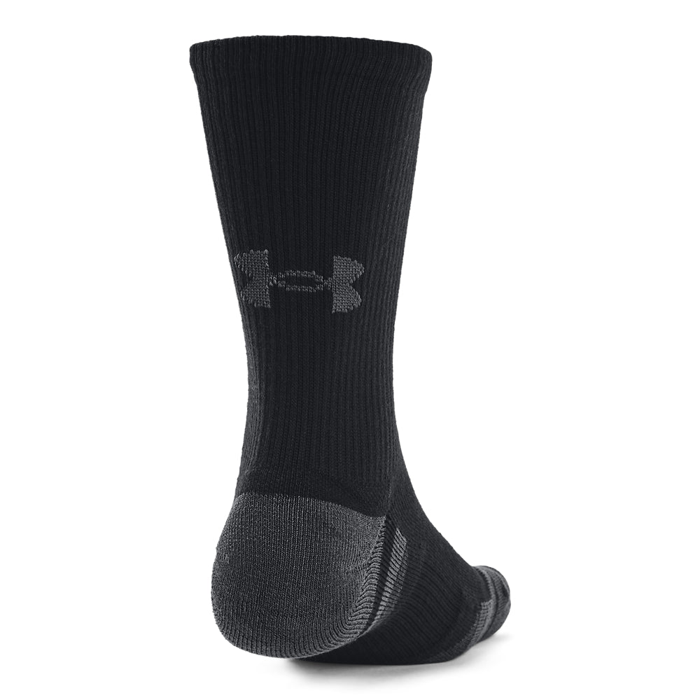 Men's Under Armour Performance Tech Crew Socks 3-Pack - Moisture-Wicking Athletic Socks for Running, Gym & Sports