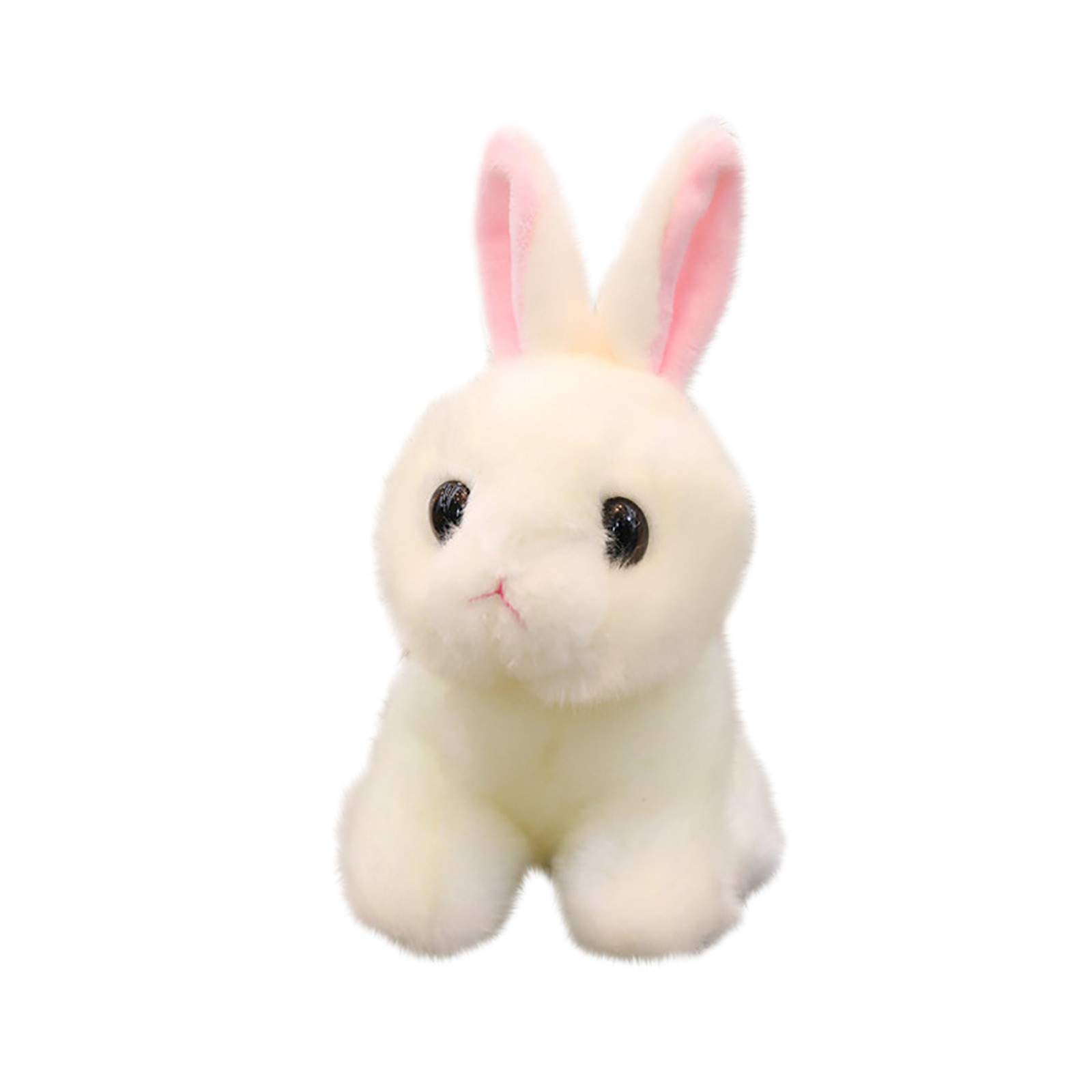 Cute Plush Imitation Rabbit Doll - Soft Stuffed Animal Toy for Kids, Snowflake Design (White, One Size) - Perfect for Gifts, Nursery Decor & Cuddling