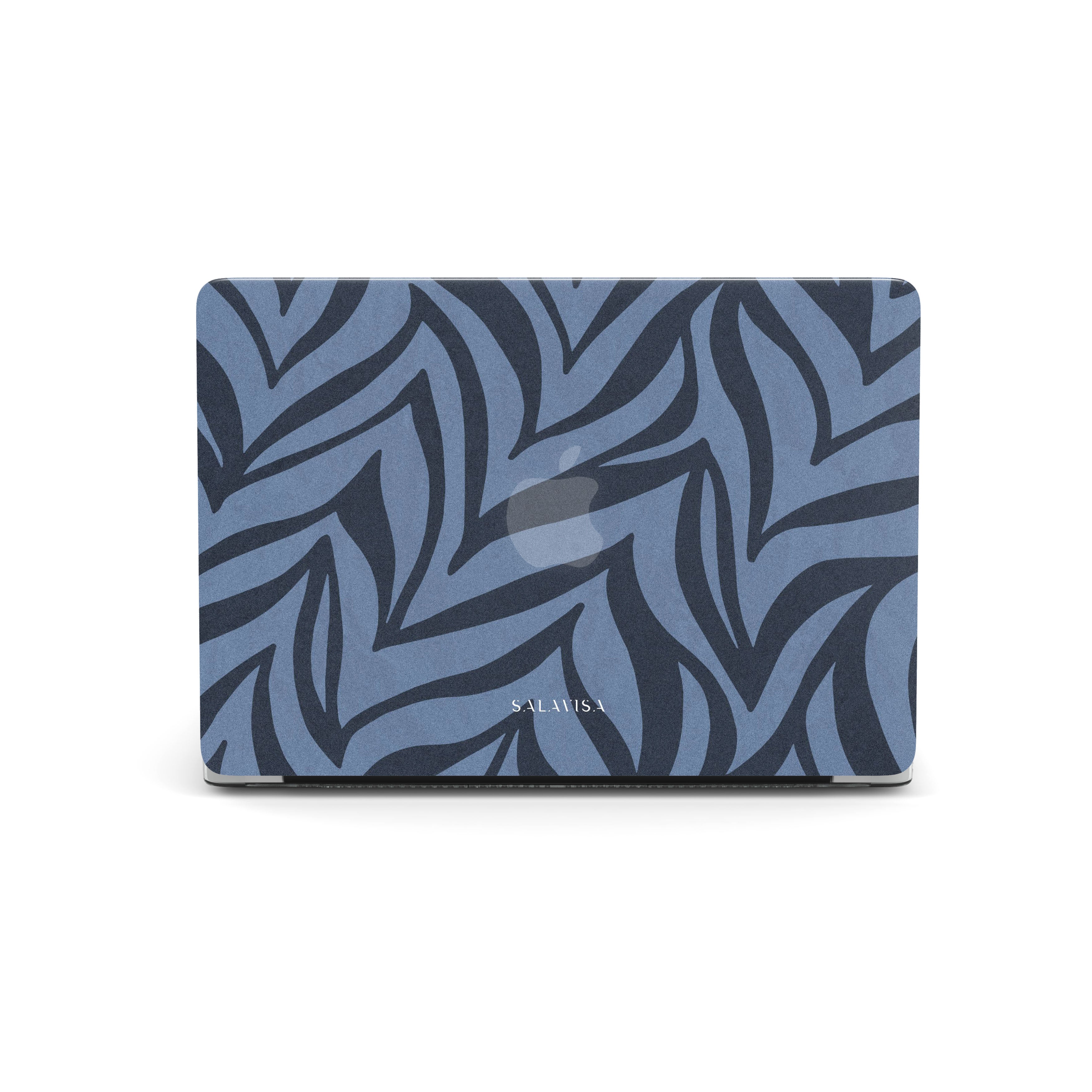 Blue Zebra Pattern MacBook Pro Case 13 inch - Stylish Protective Cover for MacBook Pro 13-inch (2016-2024 Models) | Perfect for Work, Travel & School Accessories