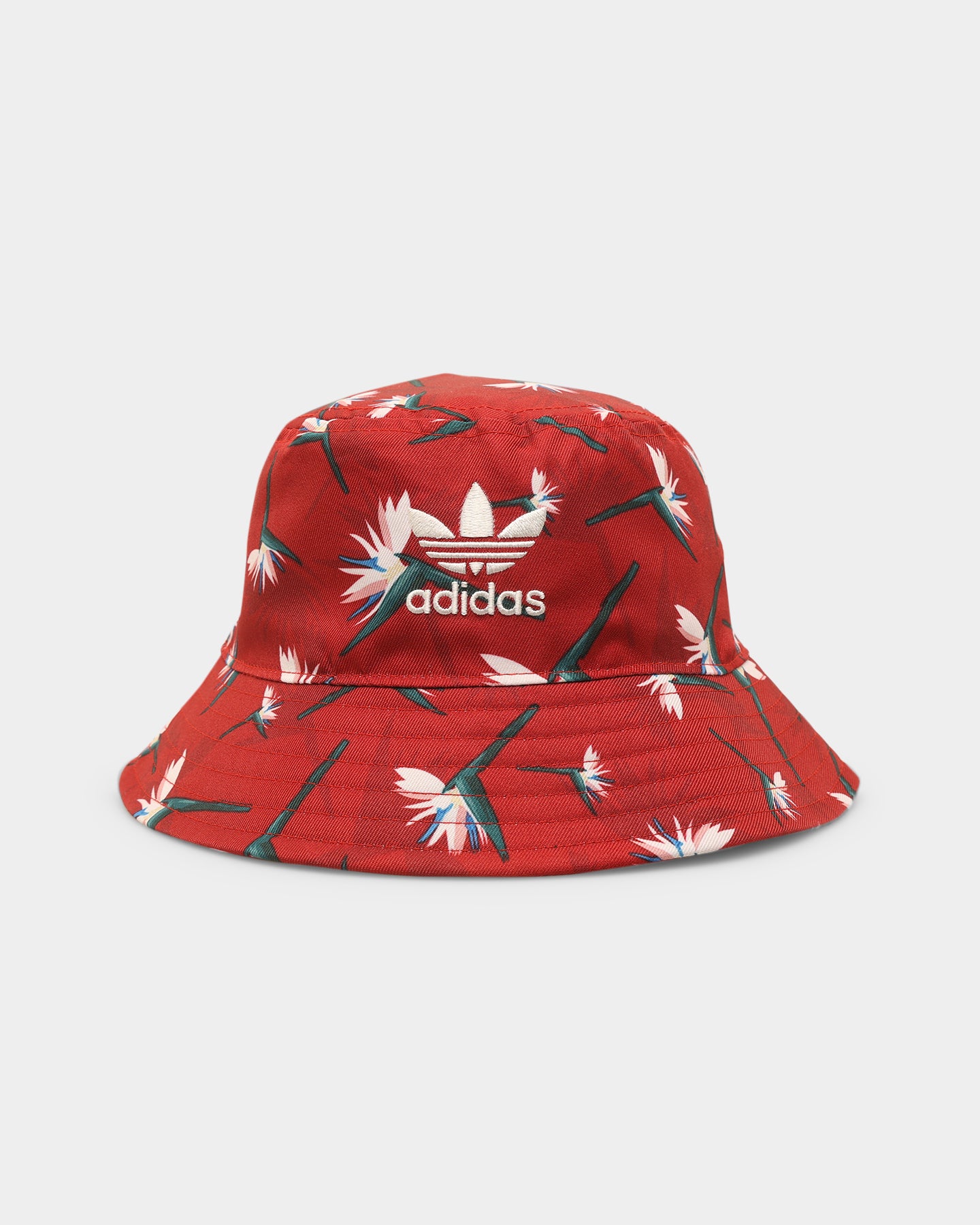 Adidas Bucket Hat for Men & Women - Red & Off White Sun Hat for Outdoor Sports, Beach, Hiking & Casual Wear