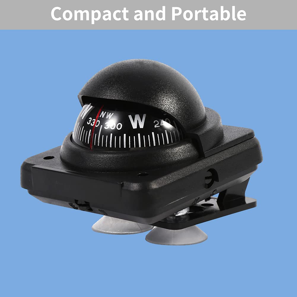 Universal Black Digital Car Mount for Windshield - Compatible with Cars, Trucks, Boats & Watercraft | Hands-Free Phone Holder for Safe Driving & Navigation