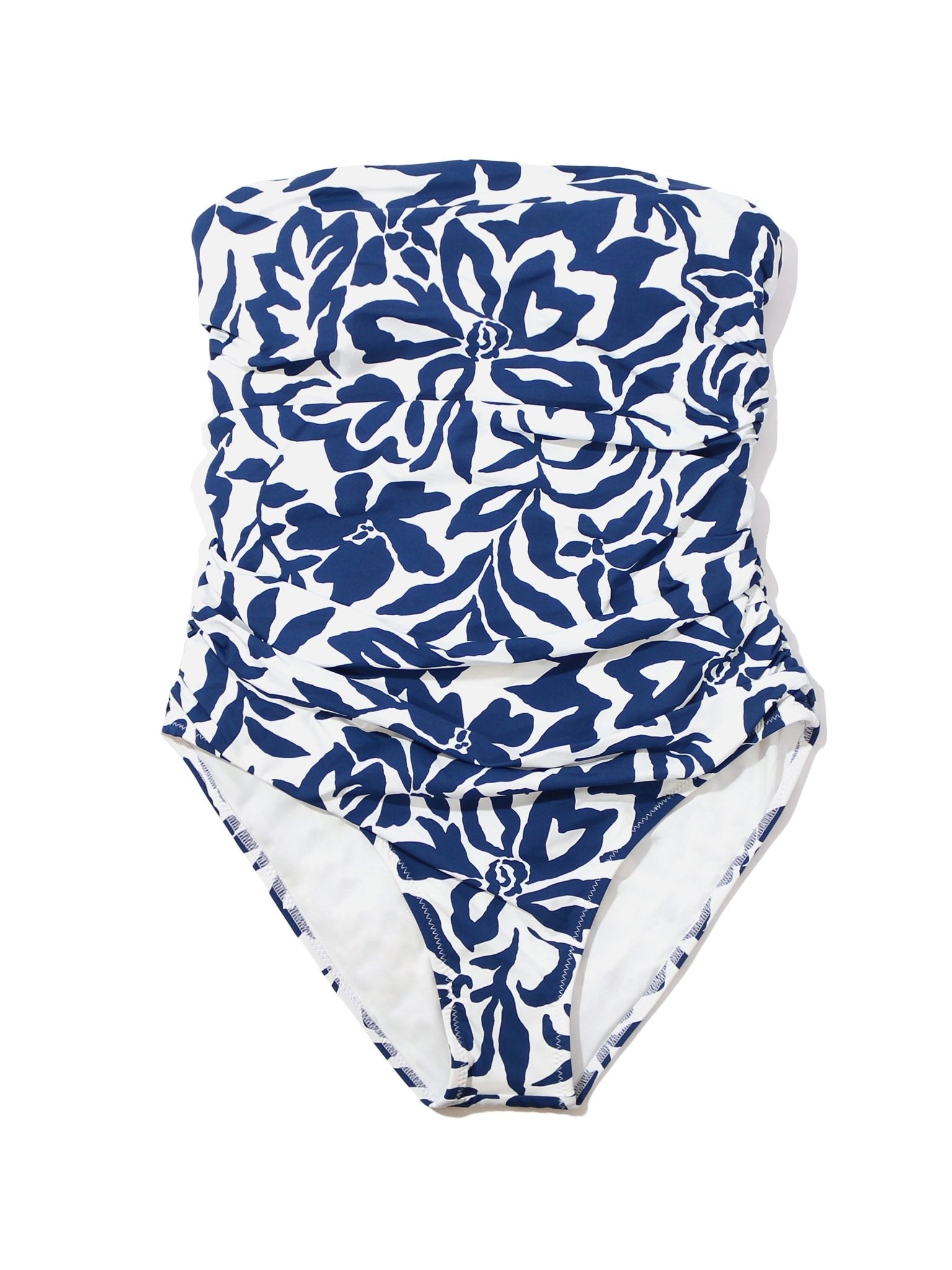 Women's Bandeau One Piece Swimsuit - Sexy Monokini Bathing Suit with Adjustable Straps & High Waist for Beach, Pool, Vacation & Summer Swimwear