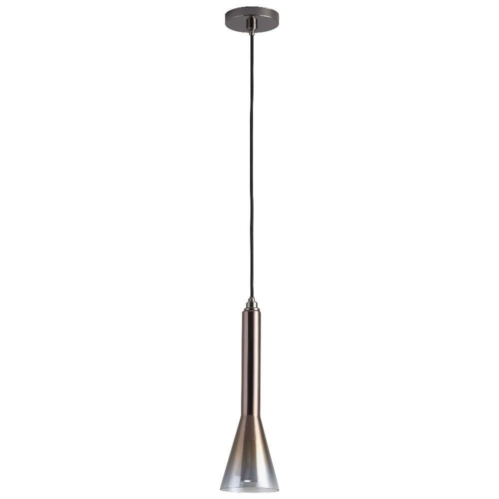Liberty Collection Bronze/Dark Finish Contemporary Modern LED Pendant Light - Oxygen 3-652-2018 Model with Coffee Ombre Shade | Perfect for Kitchen Island, Dining Room, and Living Room Lighting