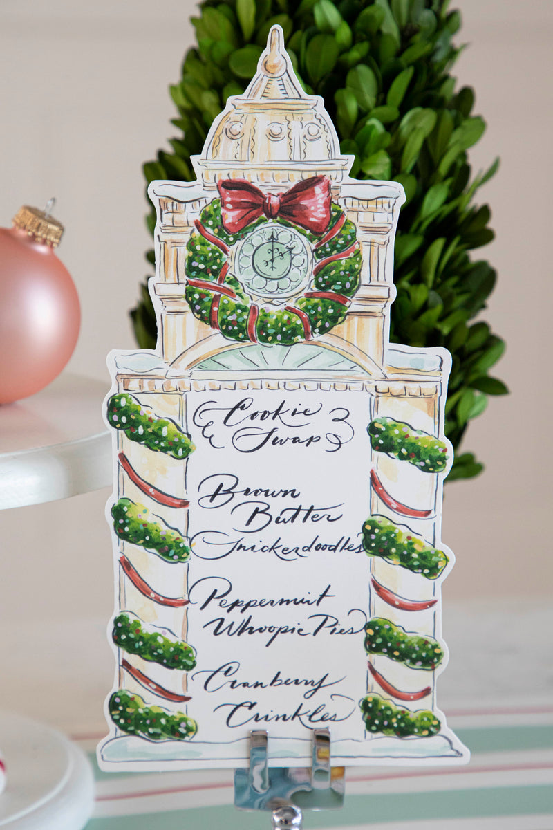 Elegant Clock Tower Table Card - Perfect for Weddings, Anniversaries & Special Events - Decorative Place Card Holder