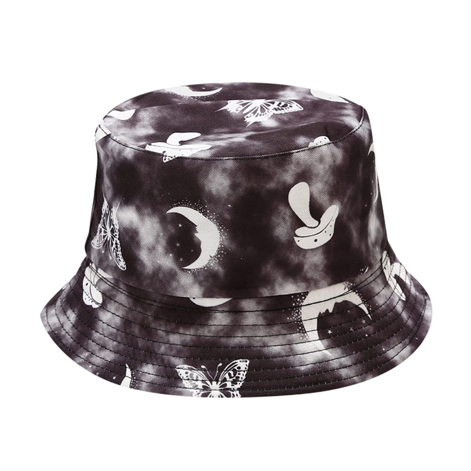 Unisex Bucket Hats for Men & Women - Packable Summer Sun Hat with Tie-Dye Design - Perfect for Beach, Baseball, and Outdoor Activities