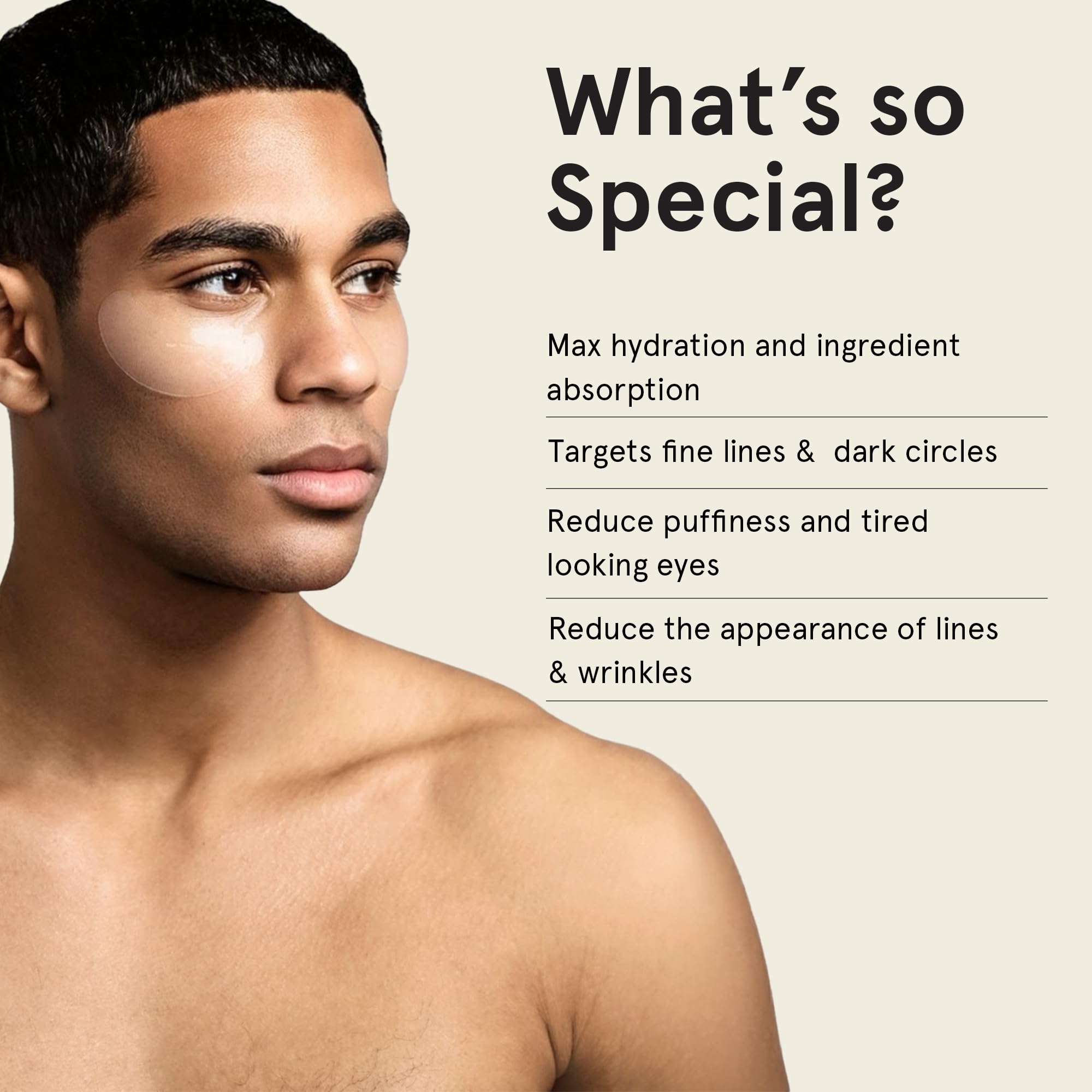 BRO MASK Under Eye Gel Pads: Cooling Hydrogel Eye Patches for Dark Circles, Puffiness & Anti-Aging | Infused with Bakuchiol, Green Tea, Hyaluronic Acid, Caffeine & Niacinamide (4 X 6 Pairs) | Perfect for Morning Routine, Travel & Post-Workout Recovery