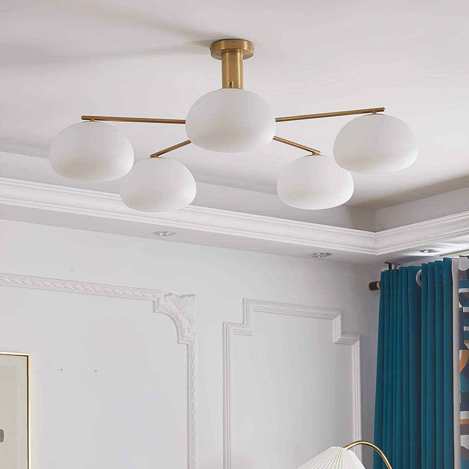 Briette Crystal Chandelier - Elegant Modern Ceiling Light Fixture for Dining Room, Bedroom & Living Room Decor