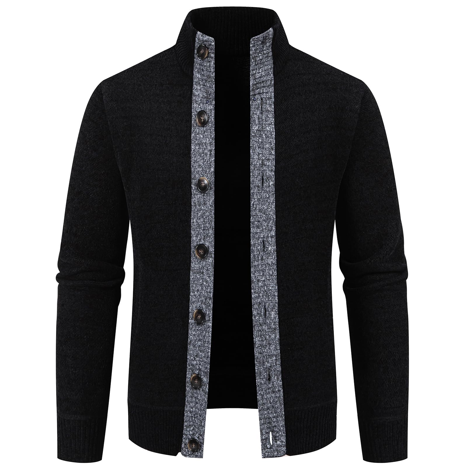 Men's Button Chenille Cardigans - Regular Fit Casual Sweater with Pocket | Warm Winter Knitwear for Office, Dating & Outdoor Activities