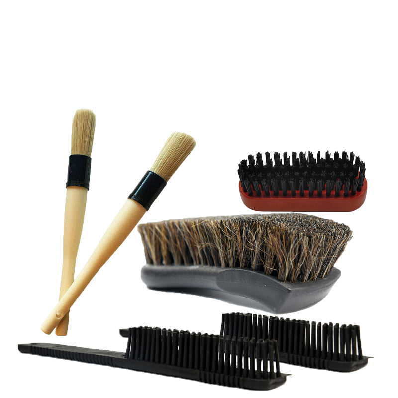 Premium Interior Detail Brush Kit for Car Detailing - Soft Bristle Cleaning Brushes for Dashboard, Vents, and Tight Spaces - Perfect for Auto Detailing Enthusiasts & Professional Detailers