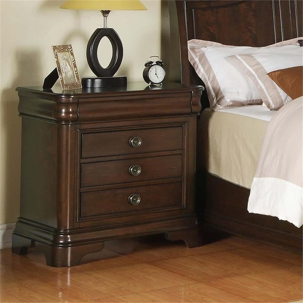 Elements Youngston Night Stand - Modern Bedside Table with Storage Drawer, Perfect for Bedroom, Living Room, or Dormitory