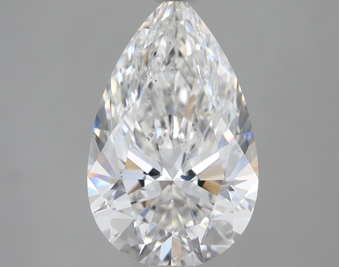 3.19 Carat E VS2 Pear Lab Grown Diamond - Elegant Engagement Ring & Wedding Jewelry for Women