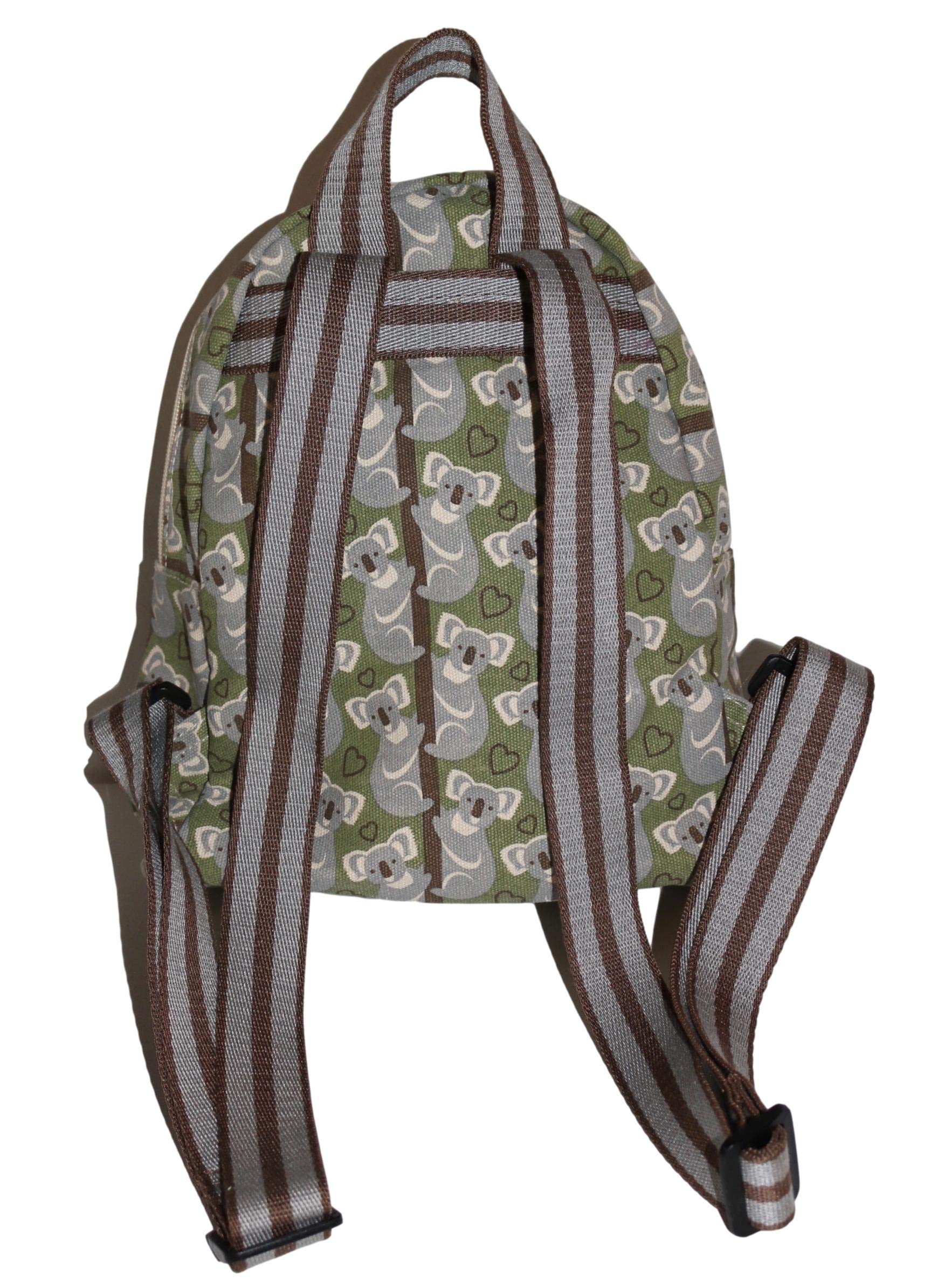 Bungalow 360 Mini Backpack for Adults - Cute Koala Bear Design Small Crossbody Bag for Women & Men - Perfect for Travel, Hiking, and Everyday Use