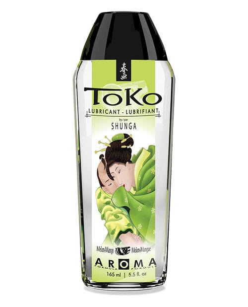 Shunga Toko Aroma Flavored Lubricant - 5.5 oz Melon Mango Scented Water-Based Lube for Couples, Sensual Massage & Intimate Moments - Long Lasting & Safe Formula