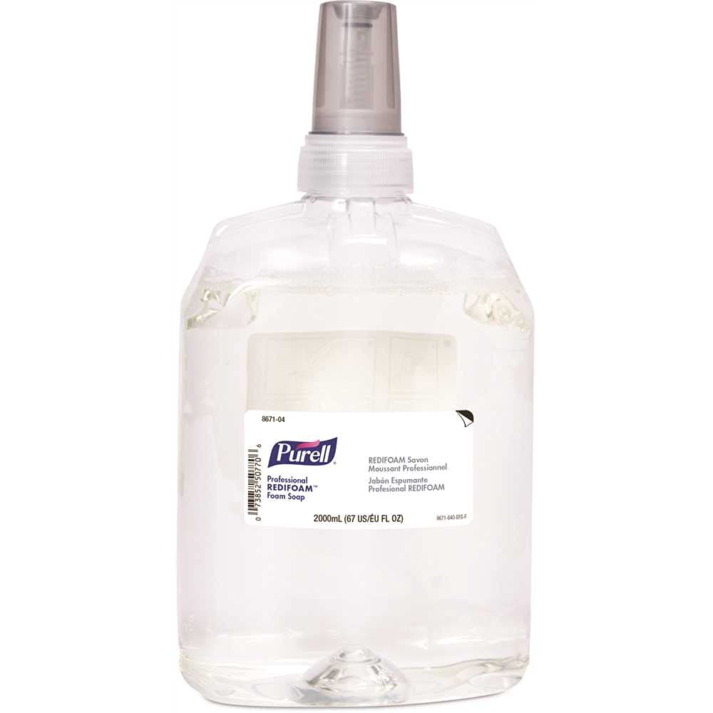 Professional Redifoam Foam Soap - Refreshing Citrus Mint Scent, 2000ml Bulk Pack (4 Bottles per Carton) | Hand Wash for Kitchen, Bathroom & Commercial Use