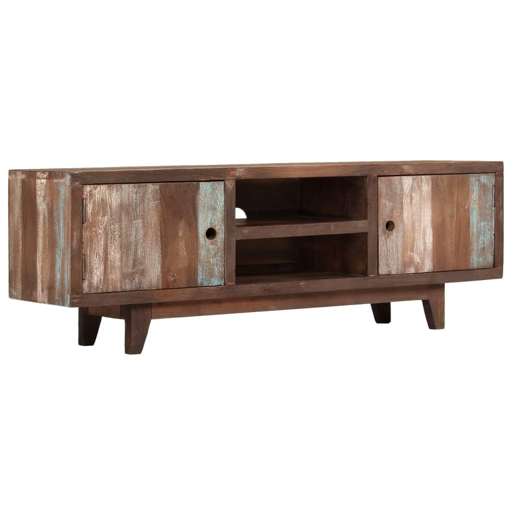 Vintage Acacia Wood TV Stand 46.5