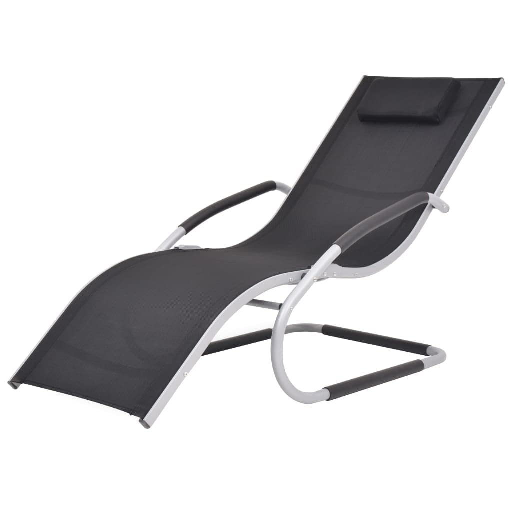 iFCOW Sun Lounger with Pillow - Aluminum Frame & Textilene Fabric - Outdoor Patio Furniture for Poolside, Beach, and Backyard Relaxation