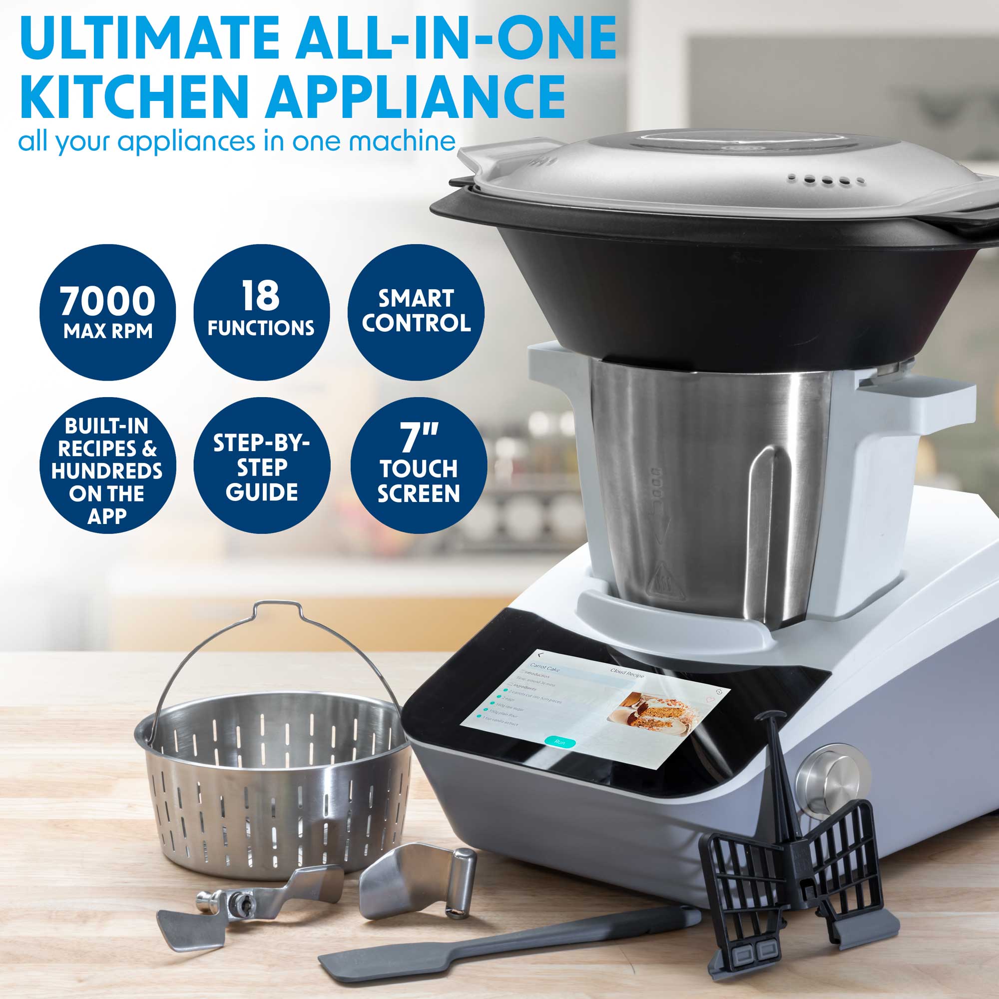 Baridi Smart Thermo Cooker with 18 Preset Functions & 7