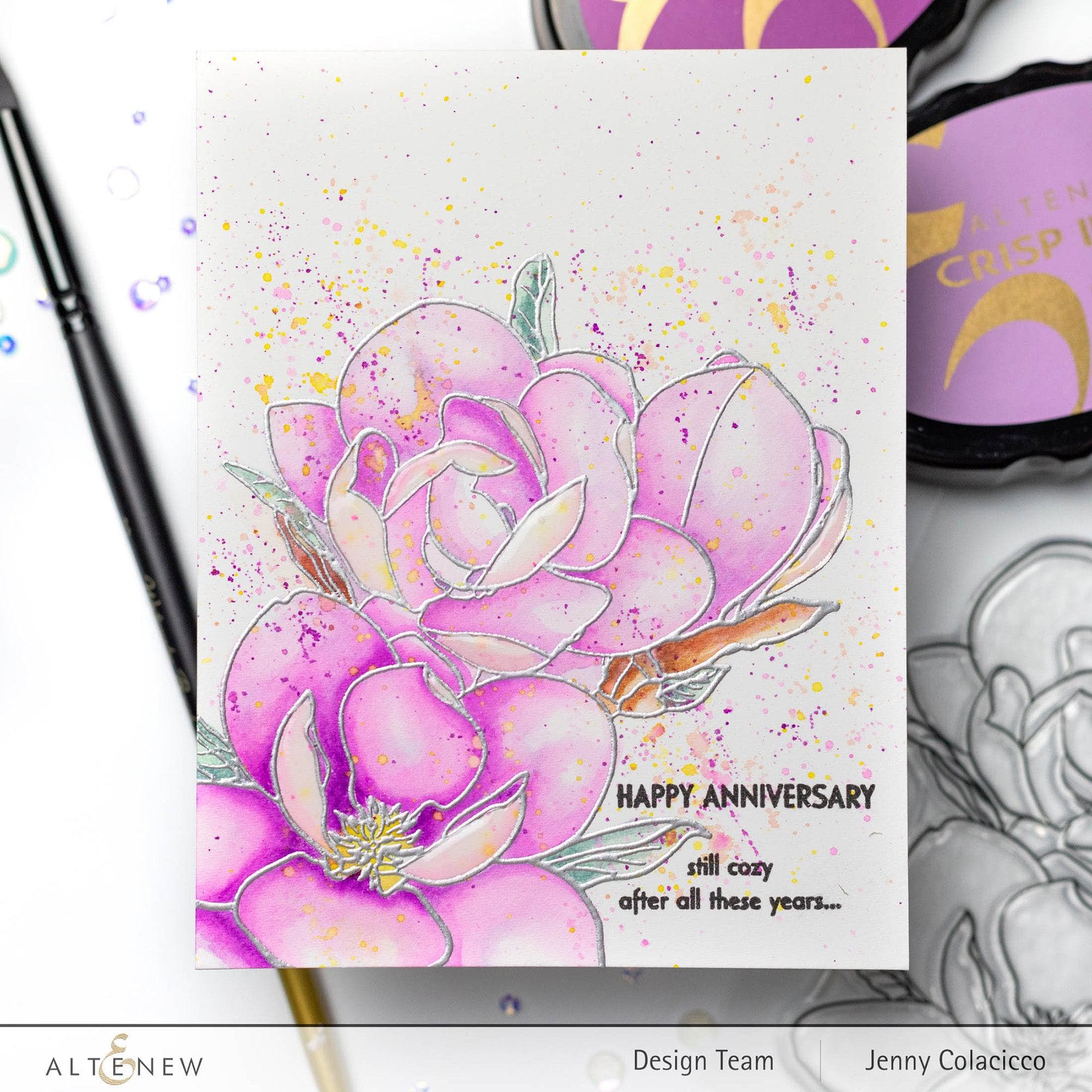 Magnolia Rustica Rubra Outline Stamp Set for DIY Flower Painting - Perfect for Scrapbooking, Card Making & Home Decor