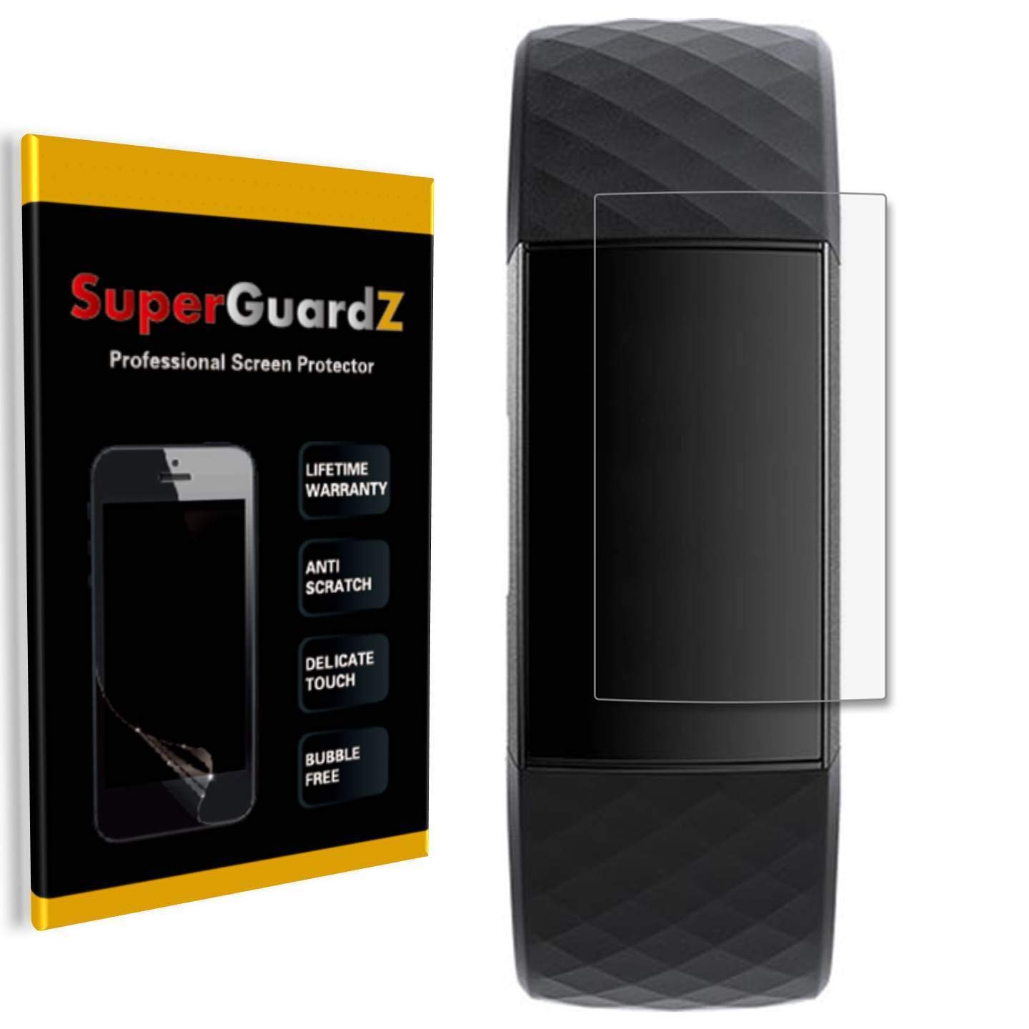 2-Pack Fitbit Charge 3 Screen Protector - Full Coverage Edge-to-Edge Military Grade Film with Ultra Clear Protection & Lifetime Replacement + Free LED Stylus Pen - Perfect for Gym, Running & Daily Activity Tracking