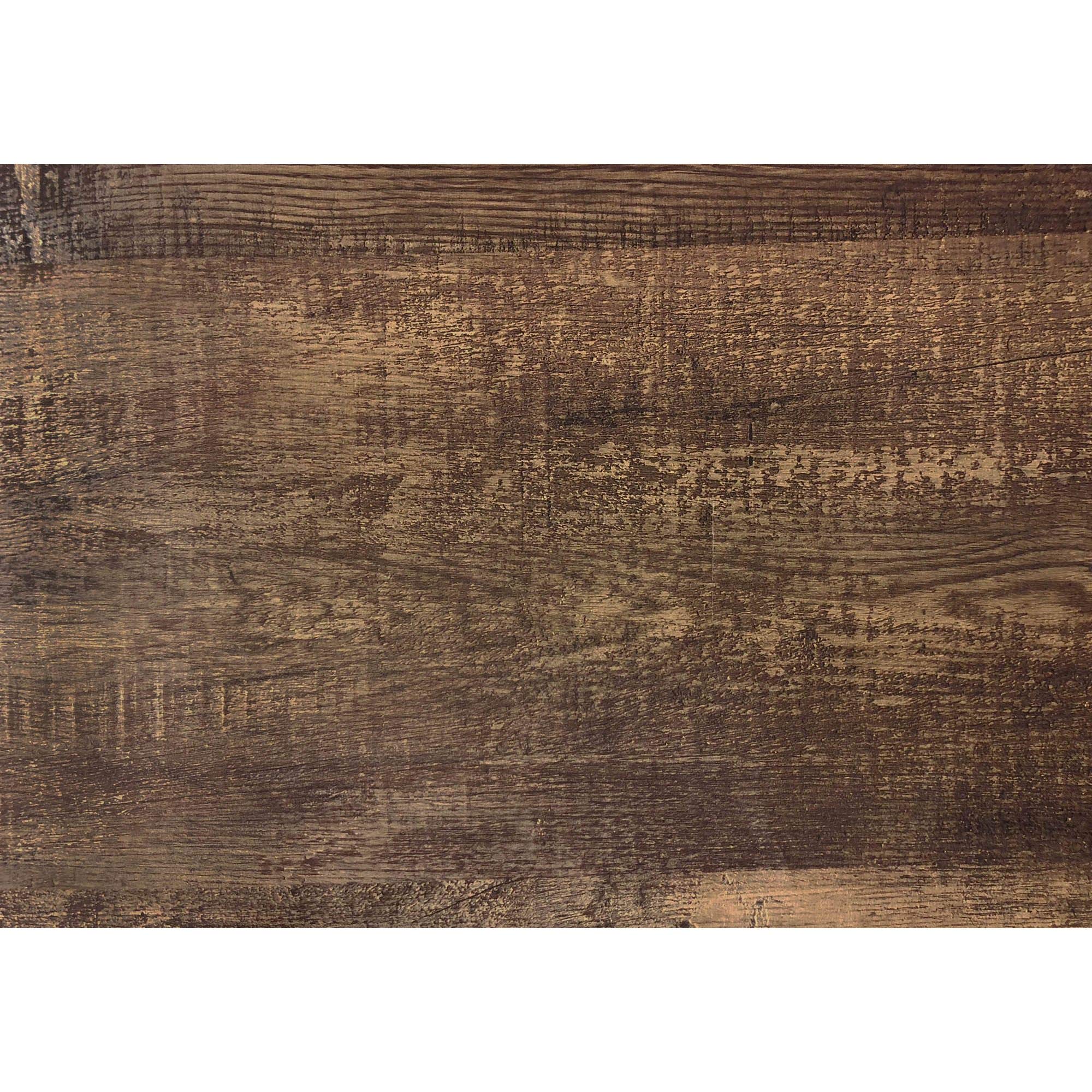 Reclaimed Wood Look Modern Computer Desk with Black Metal Legs - Stylish Home Office Desk for Work & Study | Perfect for Small Spaces & Contemporary Decor