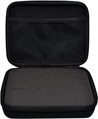 Medium Protective Case for GoPro HERO 11/10/9/8/7/6/5 Cameras with Custom Foam Insert & Free Microfiber Cloth - Perfect for Travel, Adventure & Action Sports Storage
