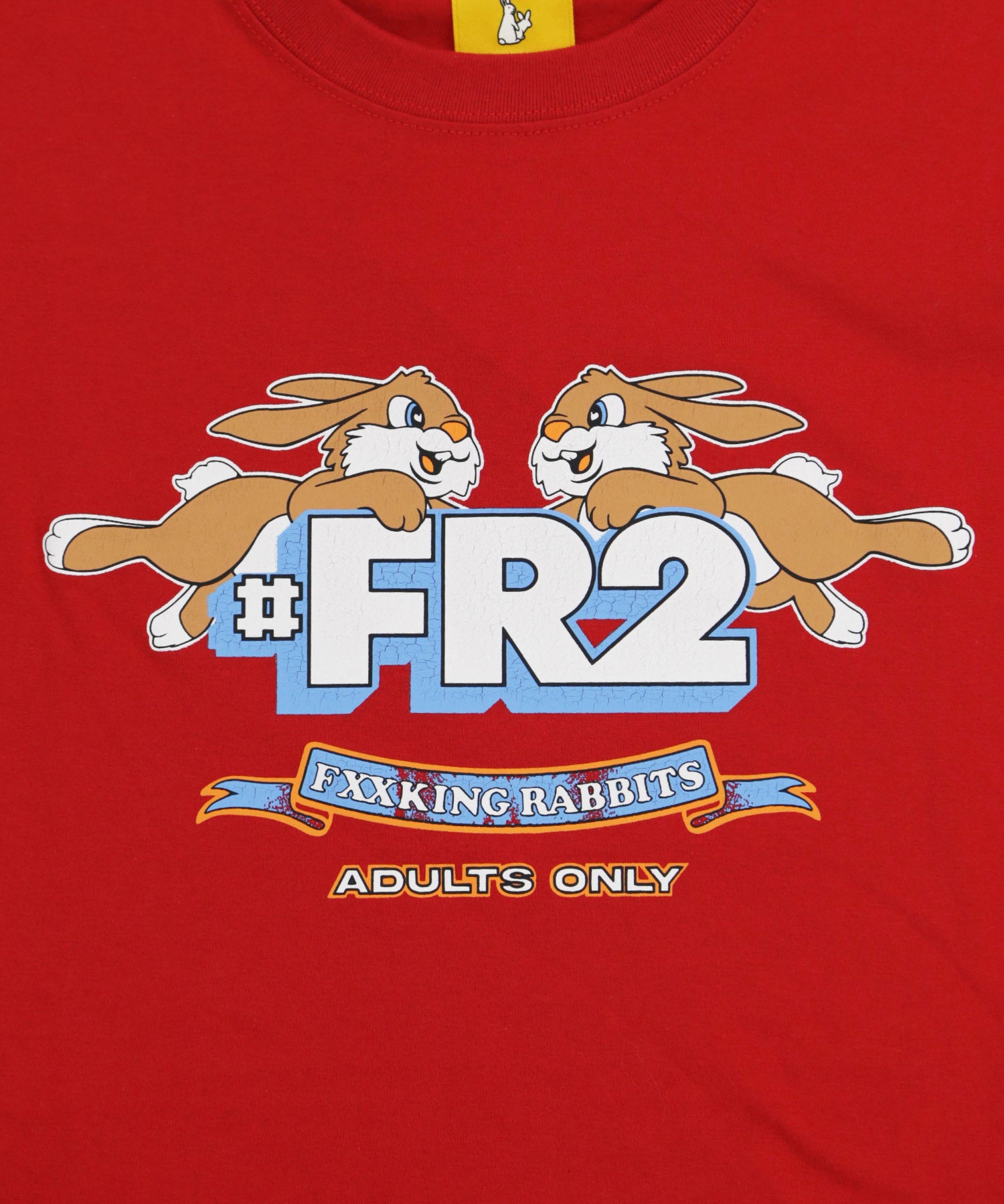 FR2 Rabbits Long Sleeve T-Shirt for Men - Red Cotton Graphic Tee [FRC2981] | Casual Streetwear & Anime Fashion for Everyday Wear
