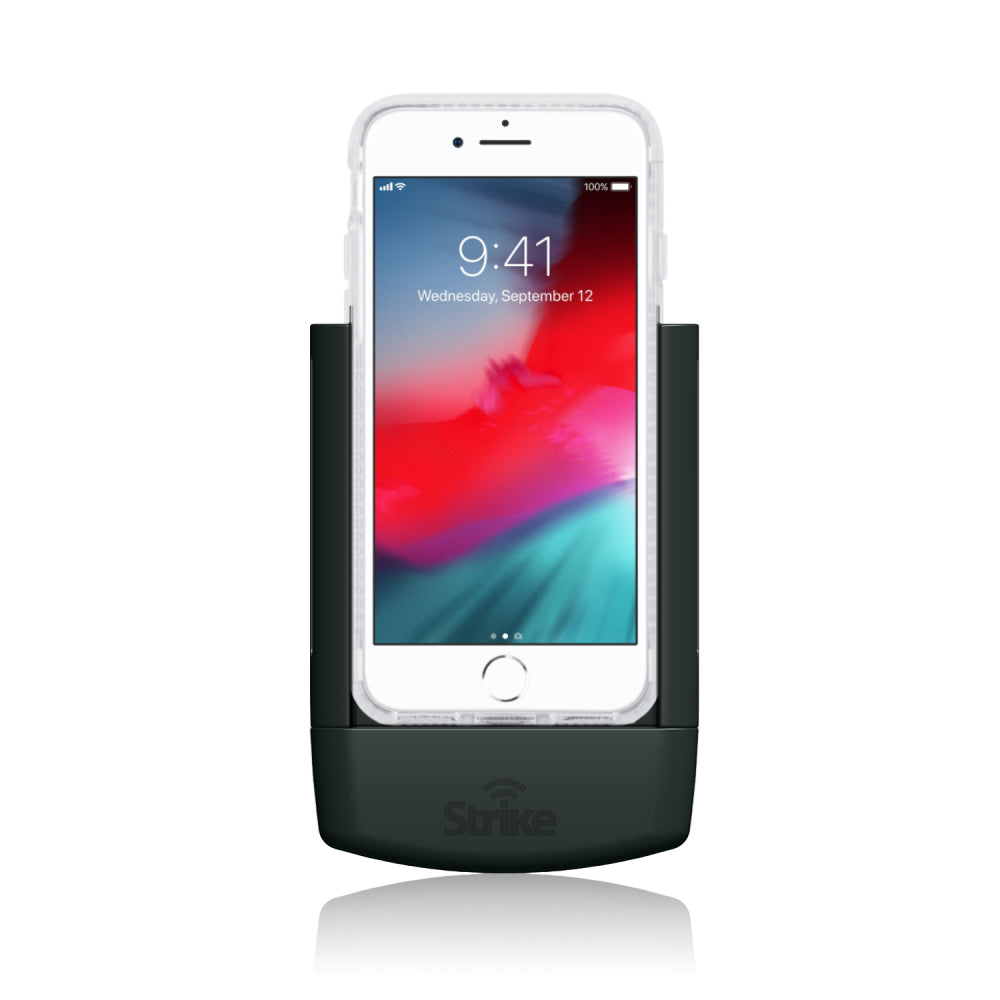 Premium Car Mount Holder for iPhone SE (2nd/3rd Gen), iPhone 8 & 7 - Universal Strike Case Compatible - Perfect for Driving, Commuting & Road Trips