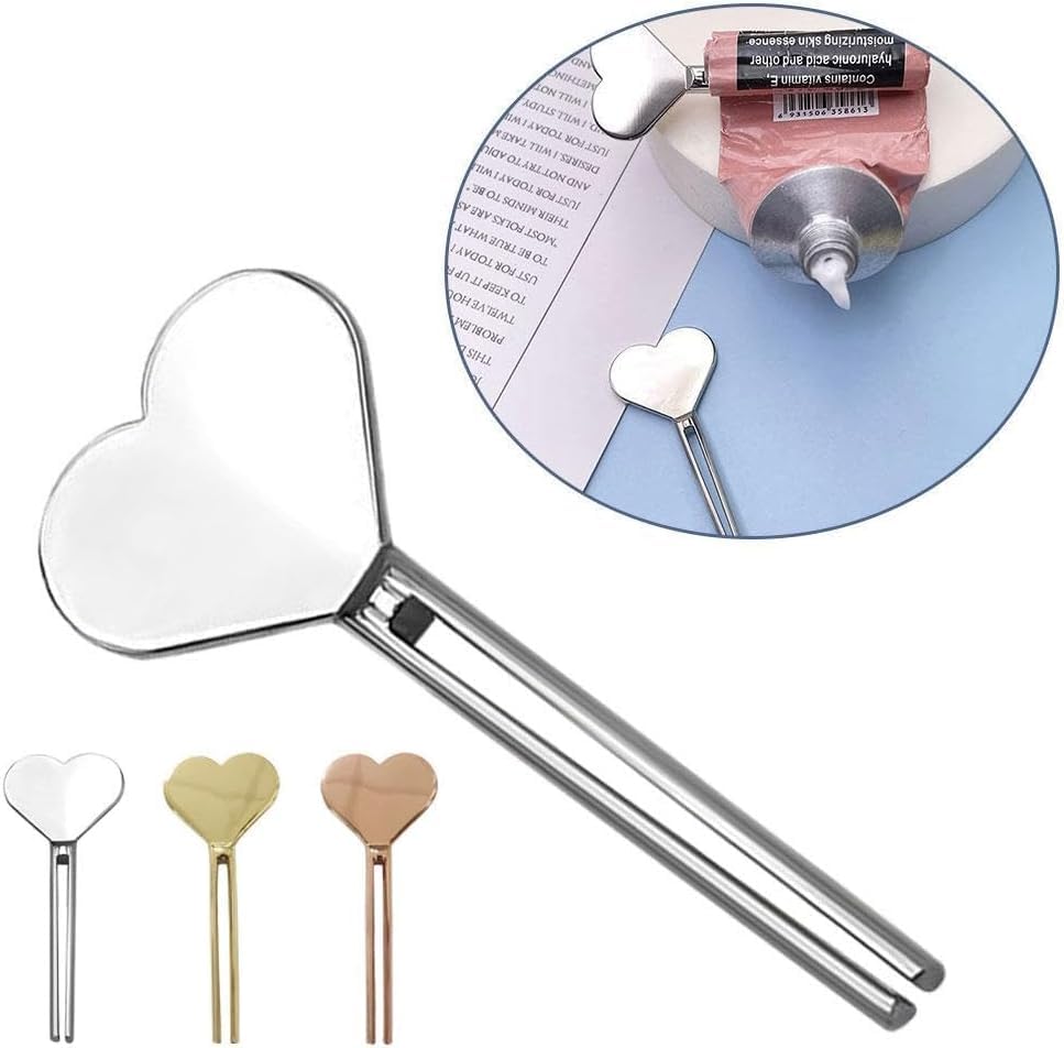 Stainless Steel Toothpaste Tube Squeezer & Hand Cream Roller - Metal Manual Dispenser for Bathroom, Cosmetic & Travel - Perfect for Tidy Tubes & Easy Squeezing