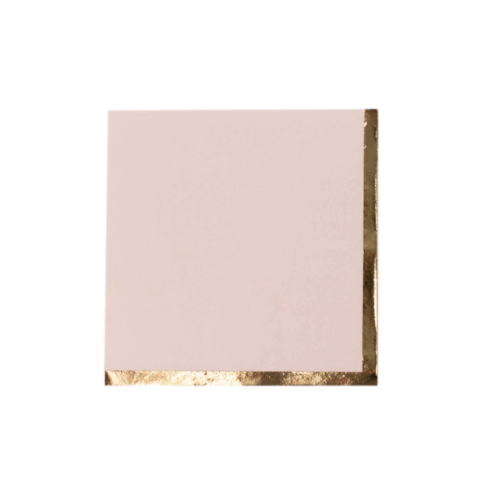 50 Soft 2-Ply Disposable Dinner Cocktail Napkins with Gold Foil Edge - Elegant Party Tableware for Weddings, Events & Home Entertaining