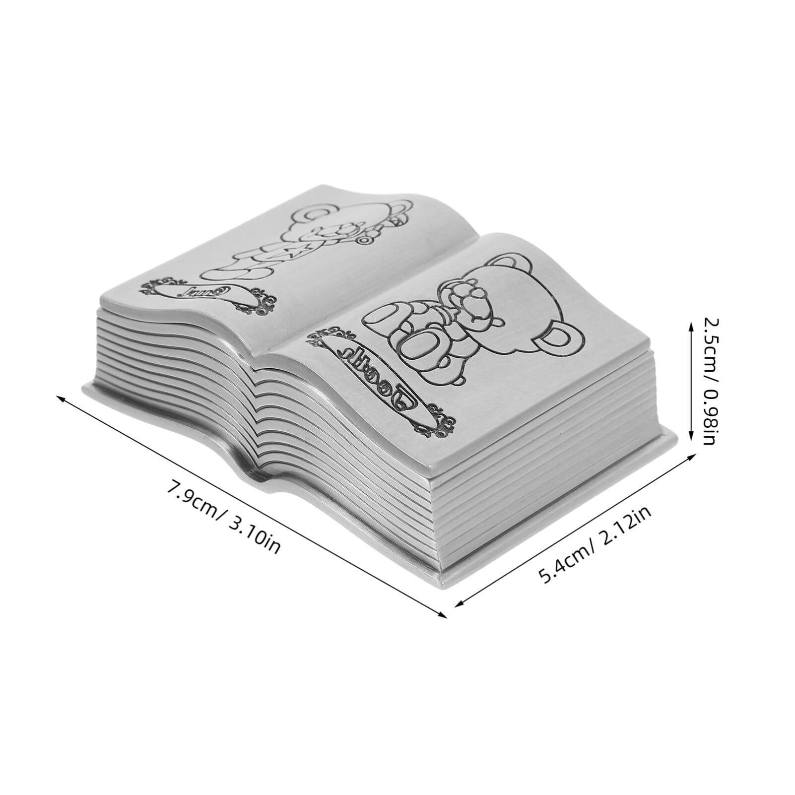 Luxshiny First Curl & First Tooth Keepsake Box - Baby Tooth Storage Case with Metal Jewelry Compartment - Tooth Fairy Gift Box for Kids - Perfect for Baby's First Milestones & Memory Preservation