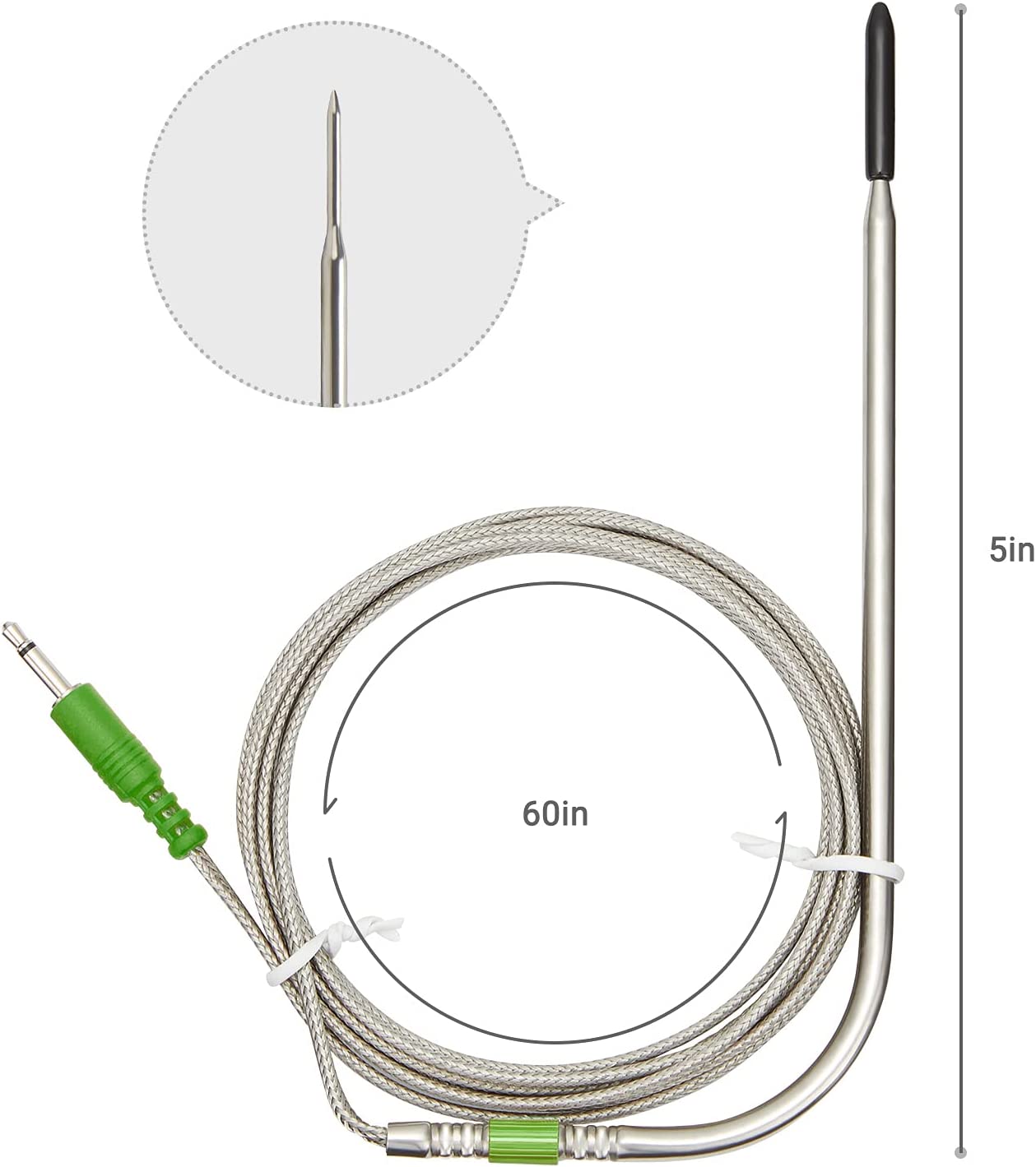 Original IBT-4XS Replacement Probe - Compatible with IBT-4XS Digital Thermometer - High Accuracy Food Temperature Sensor for Grilling, Smoking, and Sous Vide Cooking