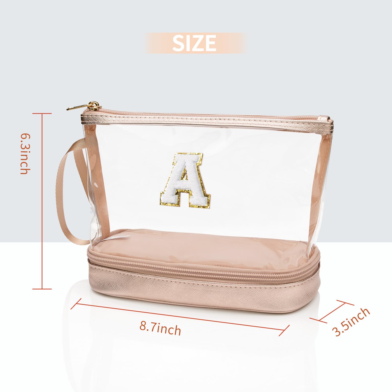 Personalized PU Leather Makeup Bag - Waterproof Cosmetic Organizer for Travel & Daily Use