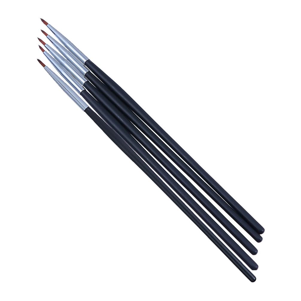 Beaupretty 5Pcs Eyeliner Brush Set - Professional Eyeliner Applicator & Lip Brushes for Precise Makeup Application | Perfect for Eyeshadow, Winged Liner & Lipstick | Vegan Cosmetic Makeup Tools Kit