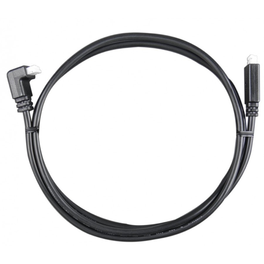Victron Energy VE.Direct Cable 1.8m with Right Angle Connector - Compatible with Solar Charge Controllers, Battery Monitors & Marine/RV Power Systems