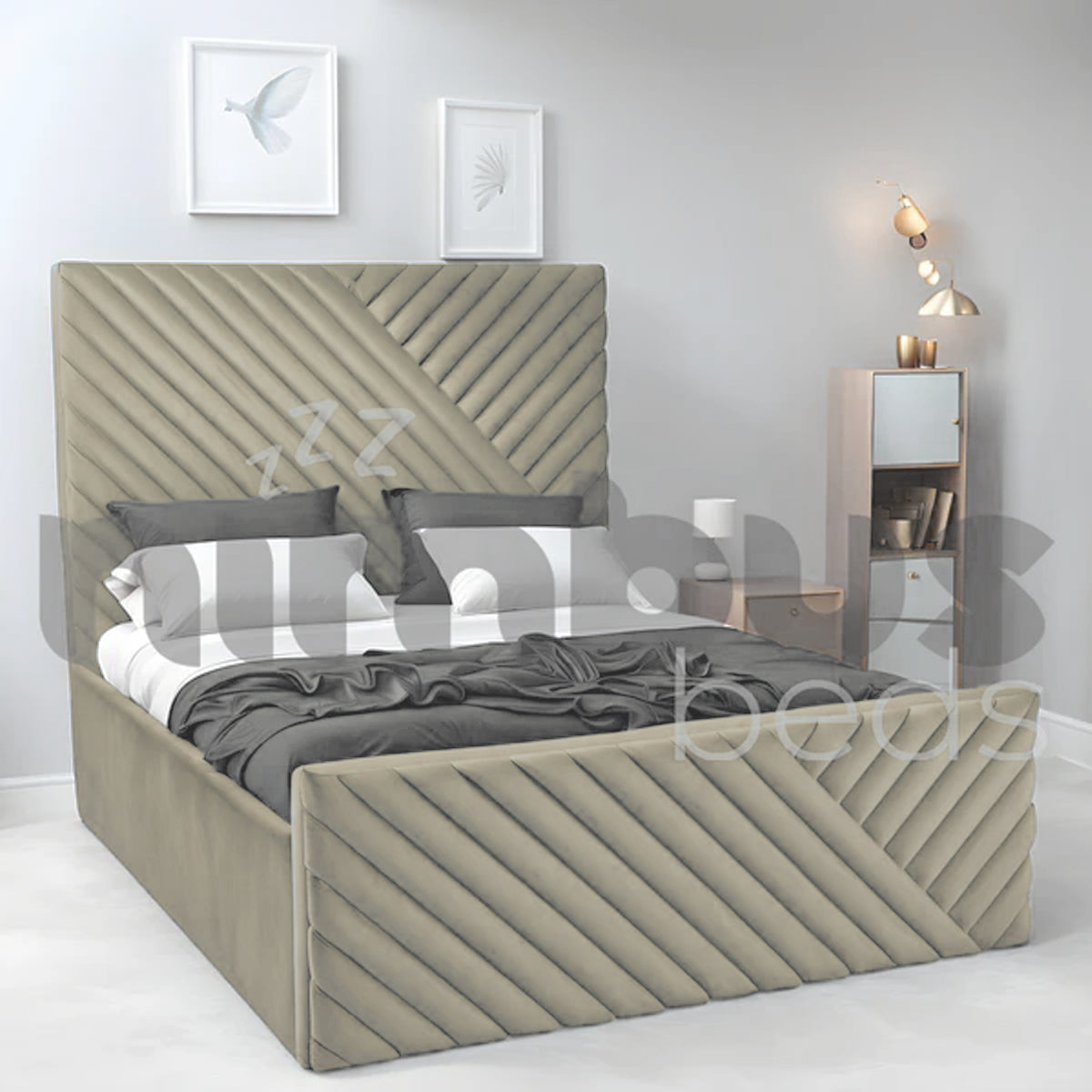 Premium Fraser Bed Frame - Queen Size, Sturdy Metal Platform with Wooden Slats, Noise-Free Support - Perfect for Master Bedrooms, Guest Rooms & Modern Apartments