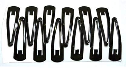 BLEND Tic Tac Hair Clips - 24 Pack Black Metal Hair Pins for Women & Girls - Secure Hold for School, Work & Everyday Hairstyles - Simple & Stylish Hair Accessories for Daily Use