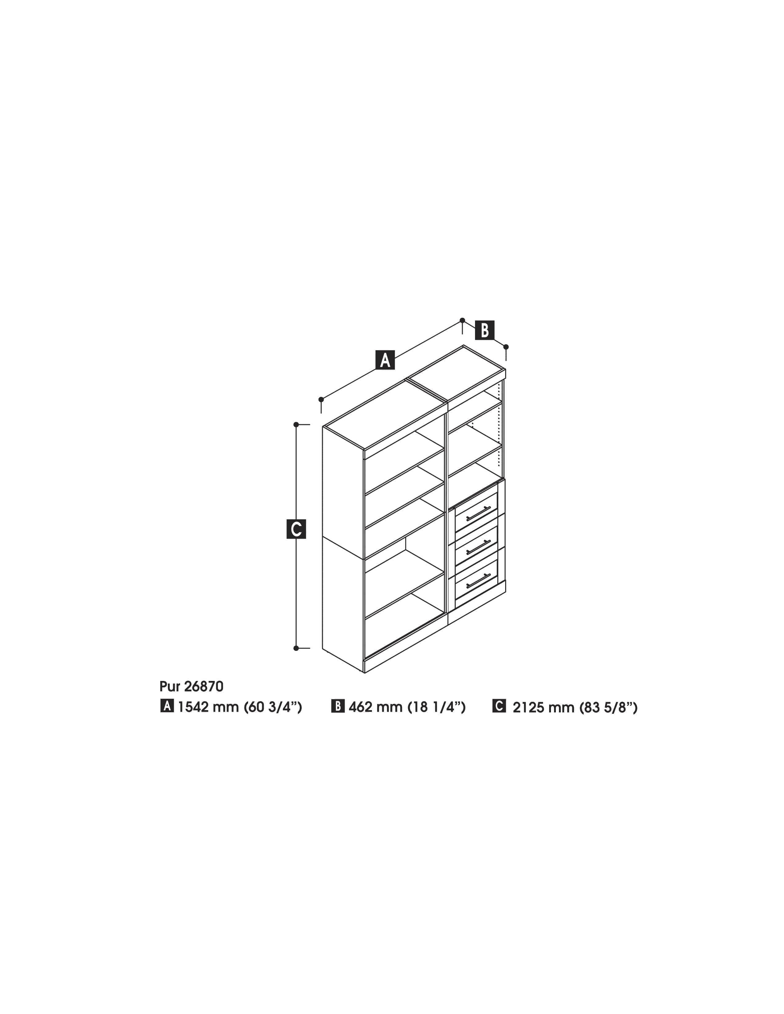 61W Closet Organizer with 7 Color Options - Space Saving Storage Solution for Bedroom, Closet & Wardrobe Organization