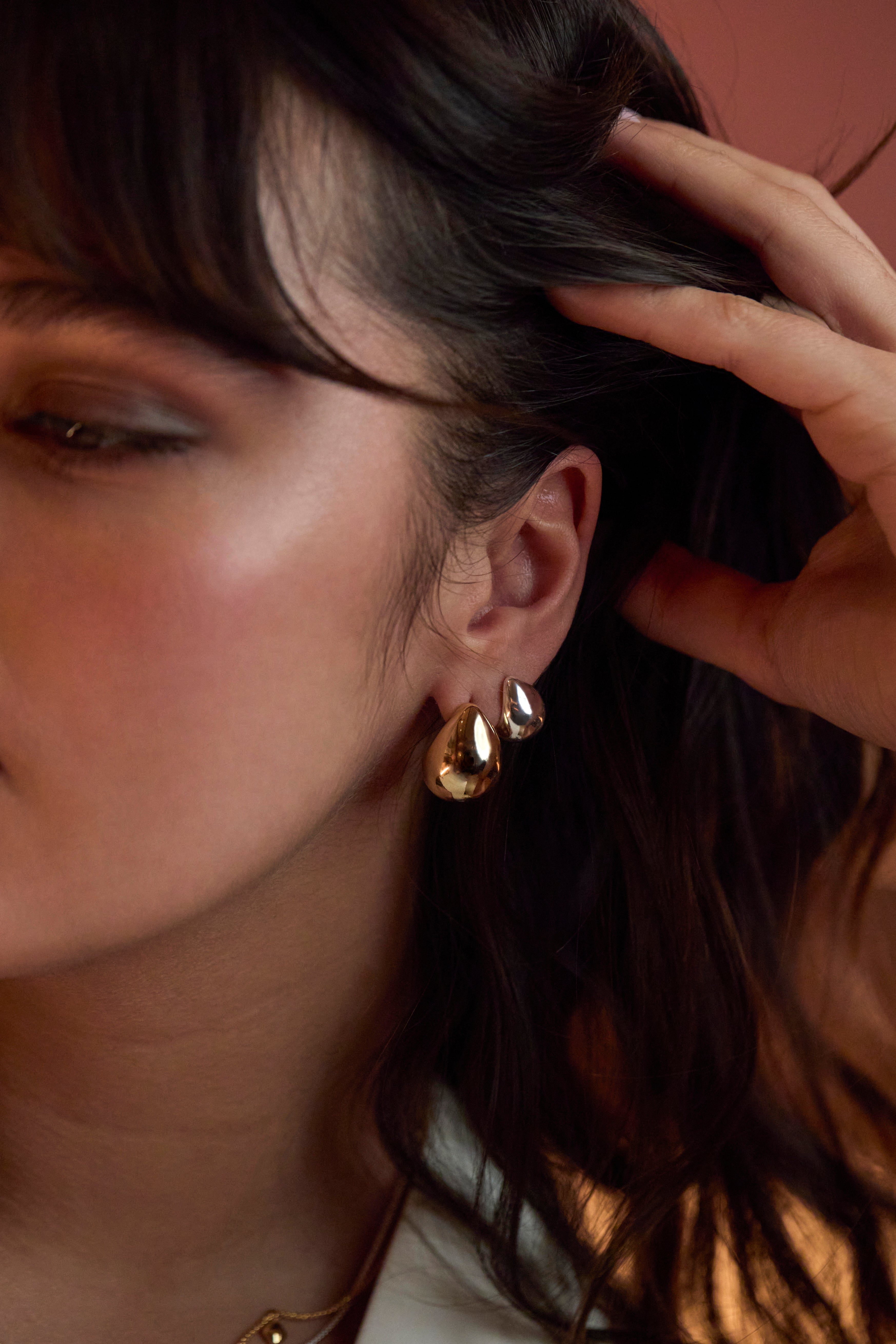 Mini Teardrop Earrings for Women - Dainty Gold/Silver Drop Earrings - Elegant Everyday Jewelry for Work, Date Night & Special Occasions