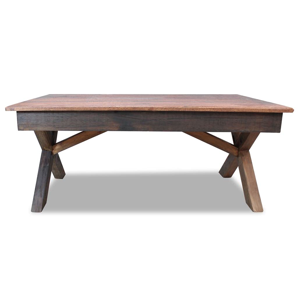 Rustic Solid Reclaimed Wood Coffee Table - 43.3