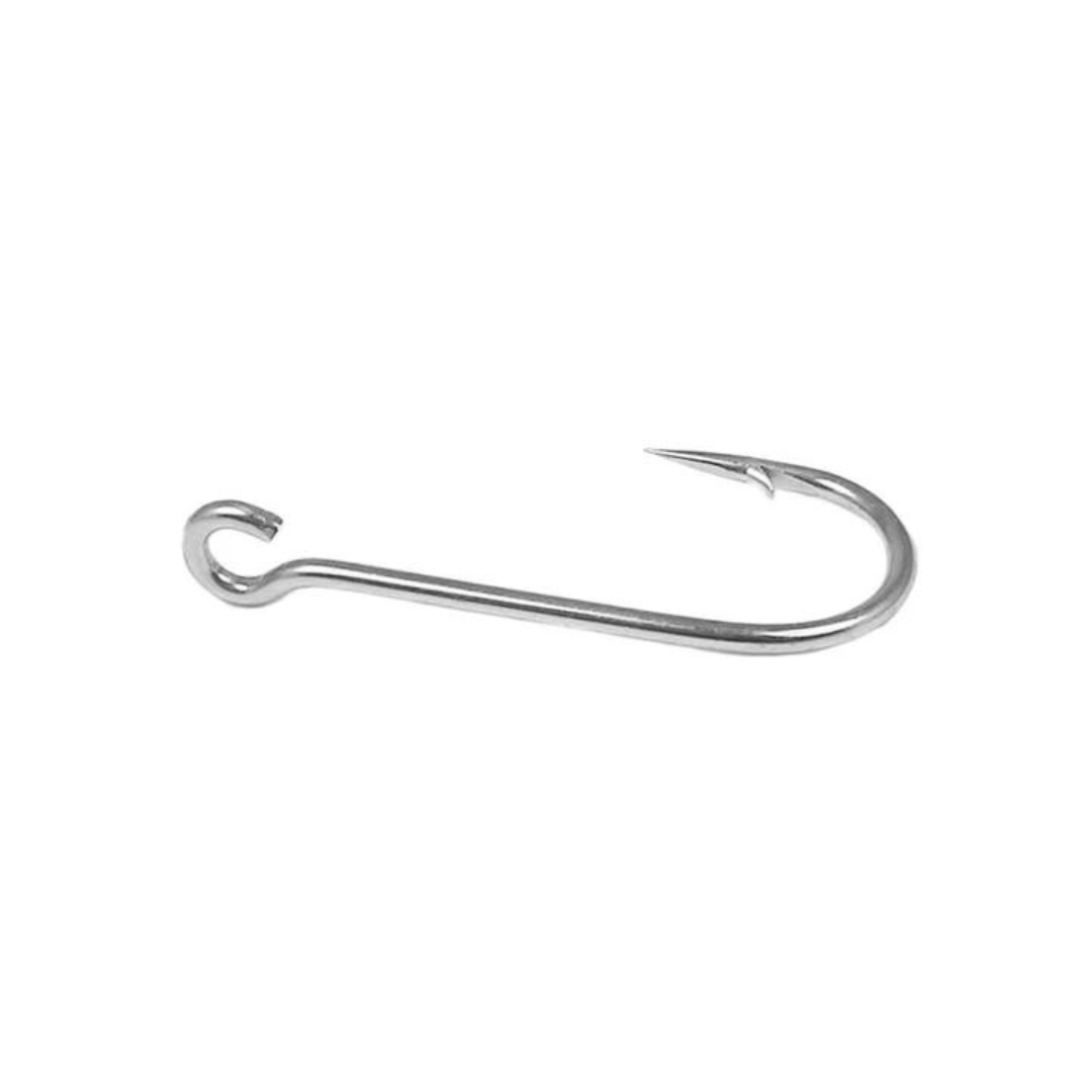 Jigging World Zblade Open Eye Siwash Hooks - 6 Pack Saltwater Fishing Hooks for Lures, Jigs and Tackle - Perfect for Saltwater Fishing, Surf Casting and Offshore Angling