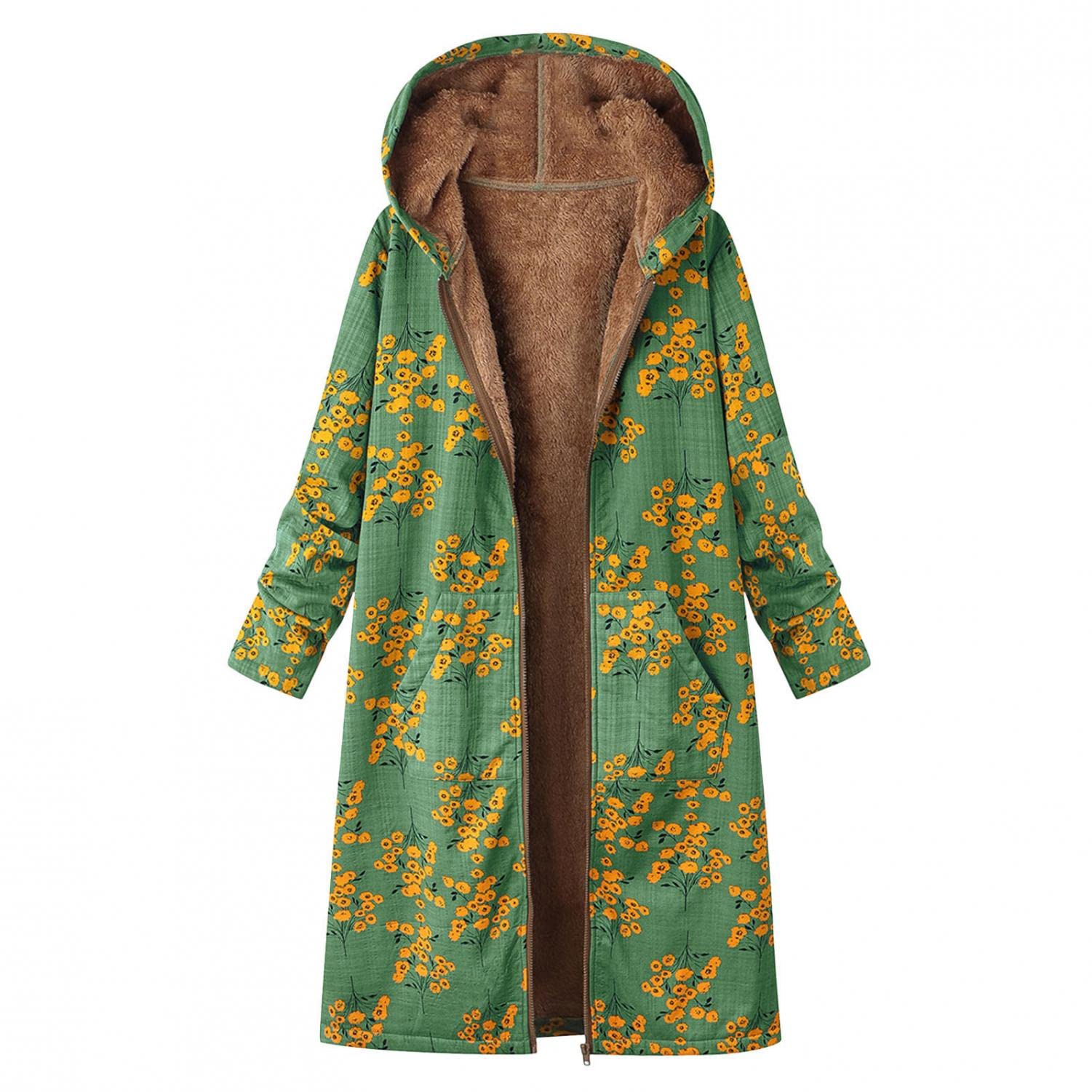Women's Winter Fleece Jacket - Aztec Sherpa Shacket with Fuzzy Hoodie & Zip-Up Long Sleeve Coat | Warm Outerwear for Cold Weather, Outdoor Activities & Casual Wear