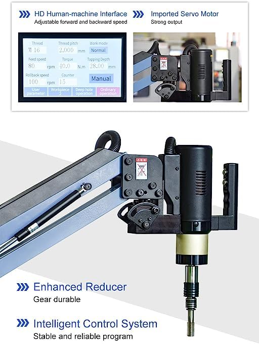 High-Speed Electric Tapping Machine M4-M24 | Universal Threading Tool for Metalworking | Perfect for DIY Projects & Professional Workshops (US Stock)