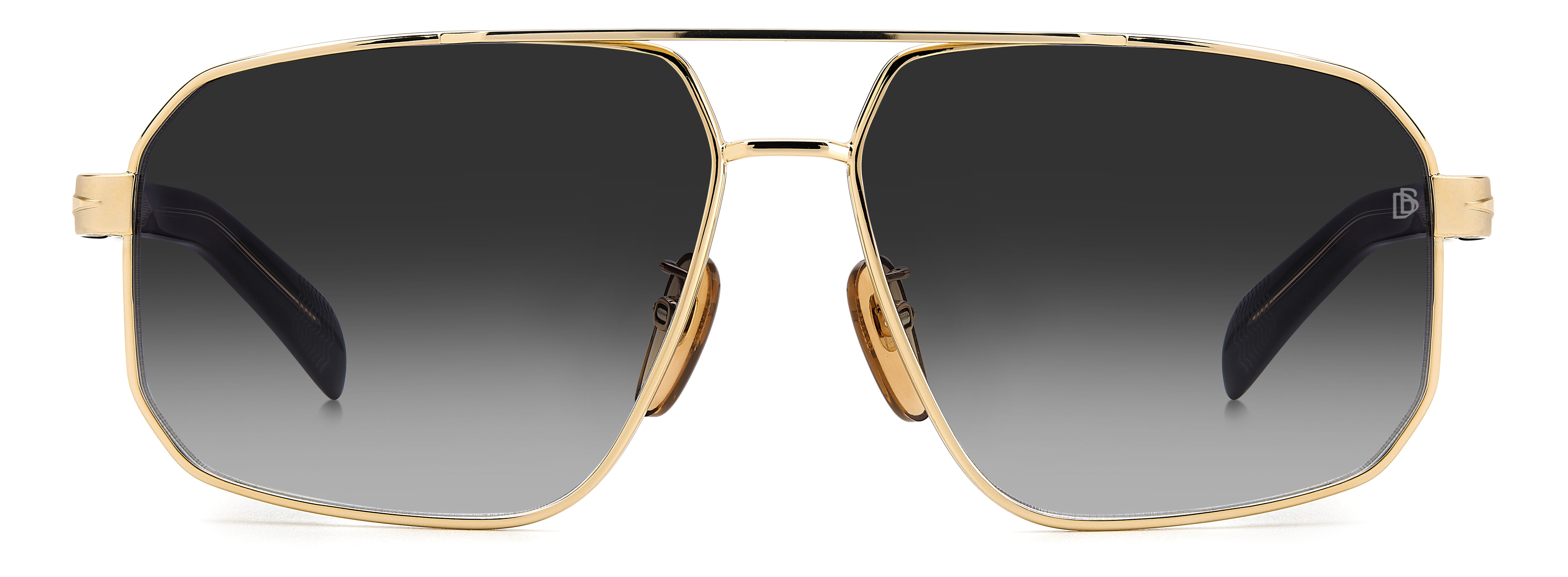 David Beckham DB7102/S Men's Sunglasses - Polarized UV Protection Aviator Style for Driving, Outdoor & Fashion