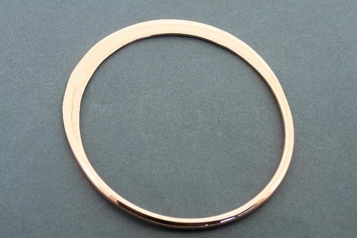 Handmade Copper Flattened Bangle Bracelet - Elegant Boho Jewelry for Women - Perfect for Casual Wear, Parties & Gifts
