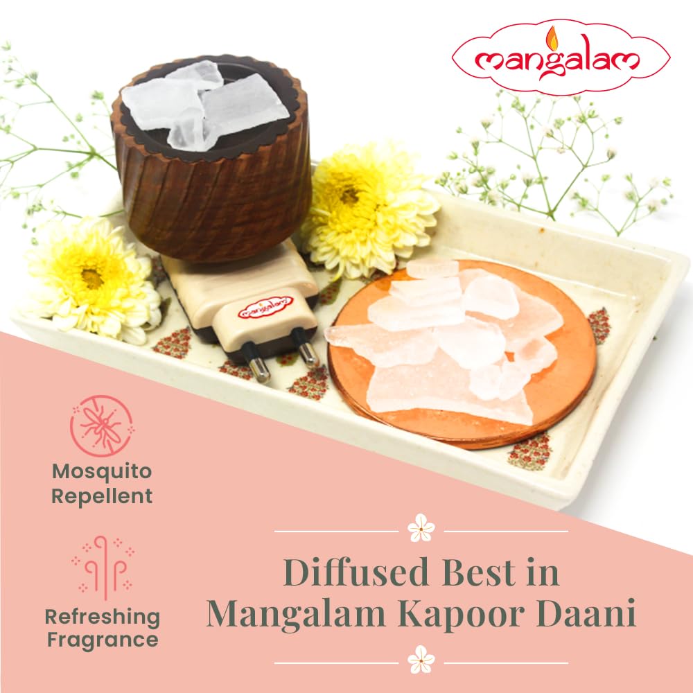 100% Pure MANGALAM Bhimseni (Original) Natural Camphor 250g Jar - Pack of 1 | Premium Quality for Puja, Aromatherapy, Meditation & Home Fragrance | Long-Lasting Sweet Scent for Spiritual Ceremonies, Yoga Rooms & Closet Freshener