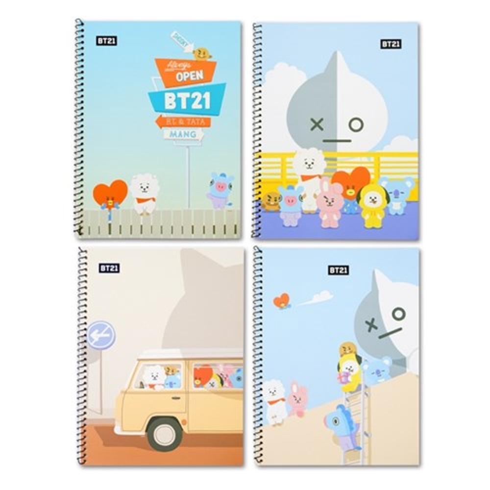 BT21 Spring Themed Notebook - Cute Korean Stationery for Journaling, Note Taking & School Supplies - Perfect for Fans of BTS & K-Pop Merchandise