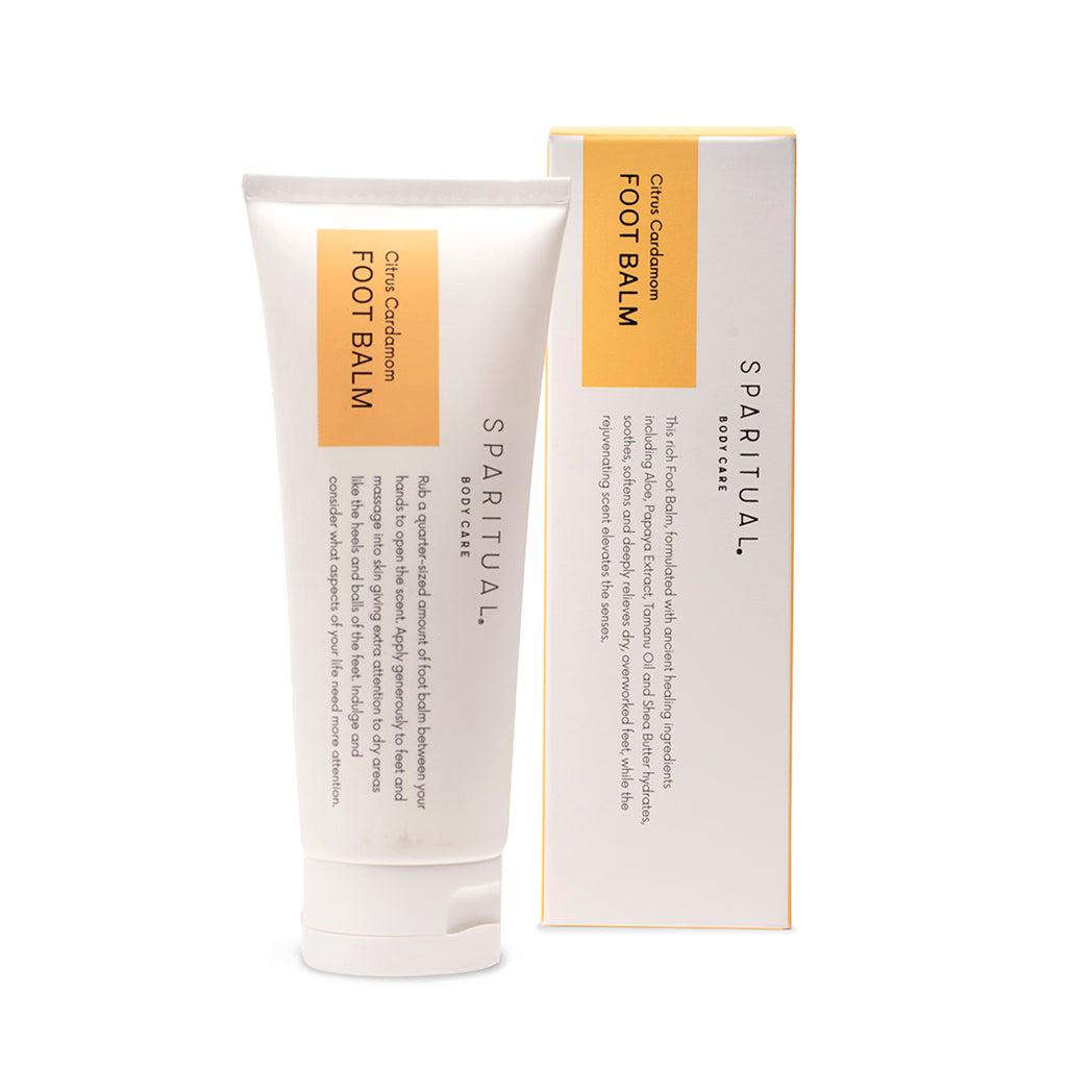 Citrus Cardamom Foot Balm - Soothing & Moisturizing Foot Care for Dry Cracked Heels - Perfect for Pedicures, Spa Days & Relaxation at Home