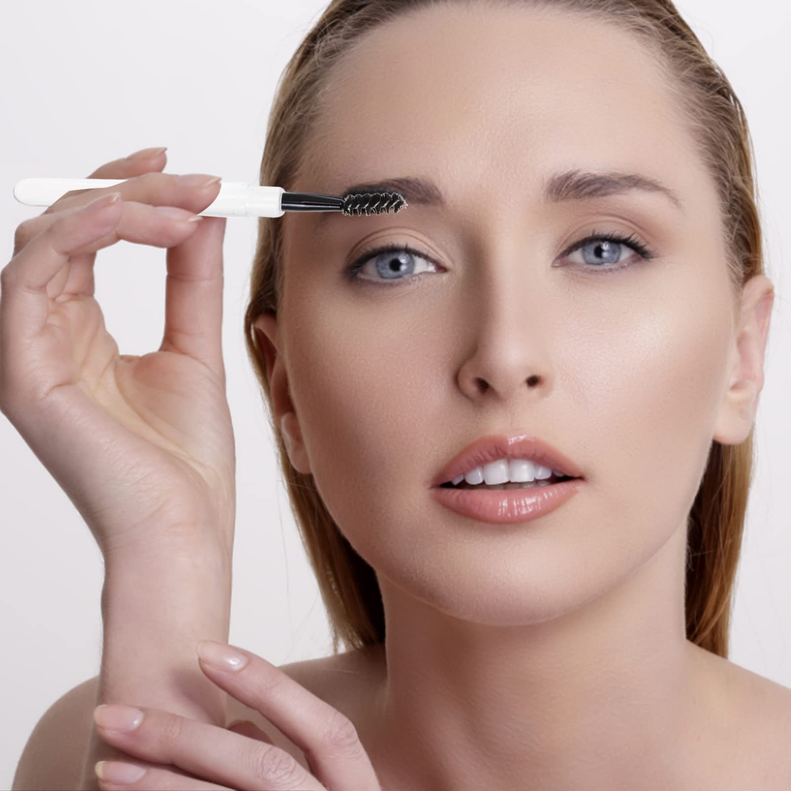 Beavorty 6-Piece Eyebrow Grooming Kit - Multifunctional Eyebrow Brush, Mascara Wands & Travel-Friendly Cosmetic Tools with Caps for Perfect Eyebrows & Lashes | Ideal for Travel, Lash Extensions & Everyday Makeup Routine