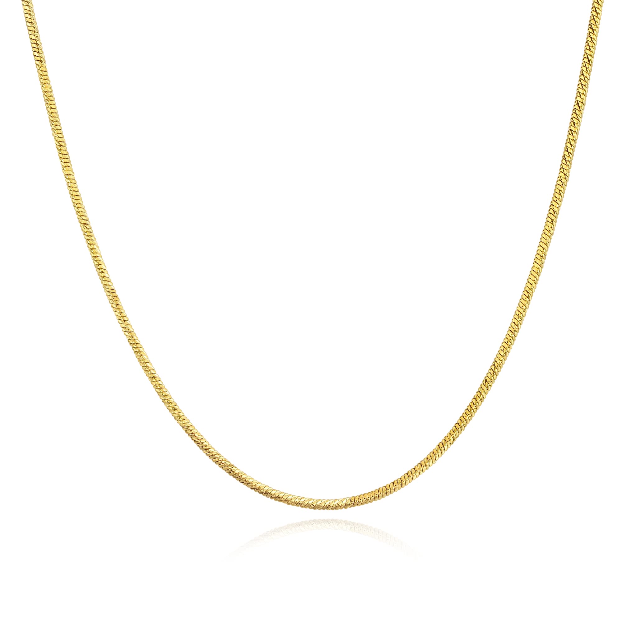 18K Gold Plated Snake Chain Necklace for Women - Elegant Dainty Choker Herringbone Jewelry - Perfect for Parties, Date Nights & Everyday Wear