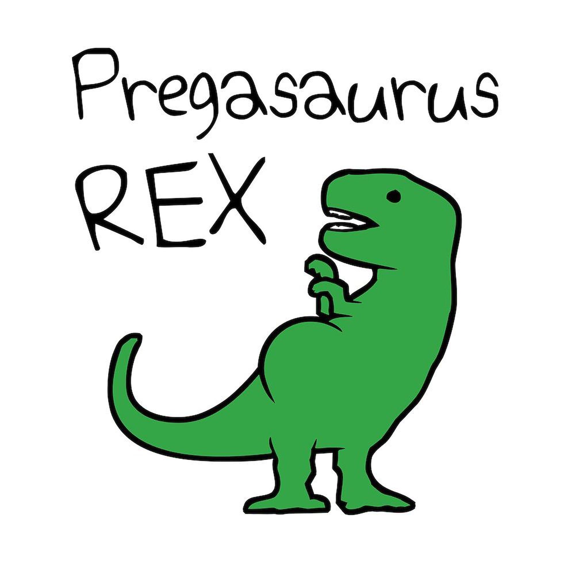 Pregasaurus Rex 11 oz Ceramic Coffee Mug (325 ml) - Funny Pregnancy Gift for Moms, Perfect for Tea & Hot Drinks at Home or Office